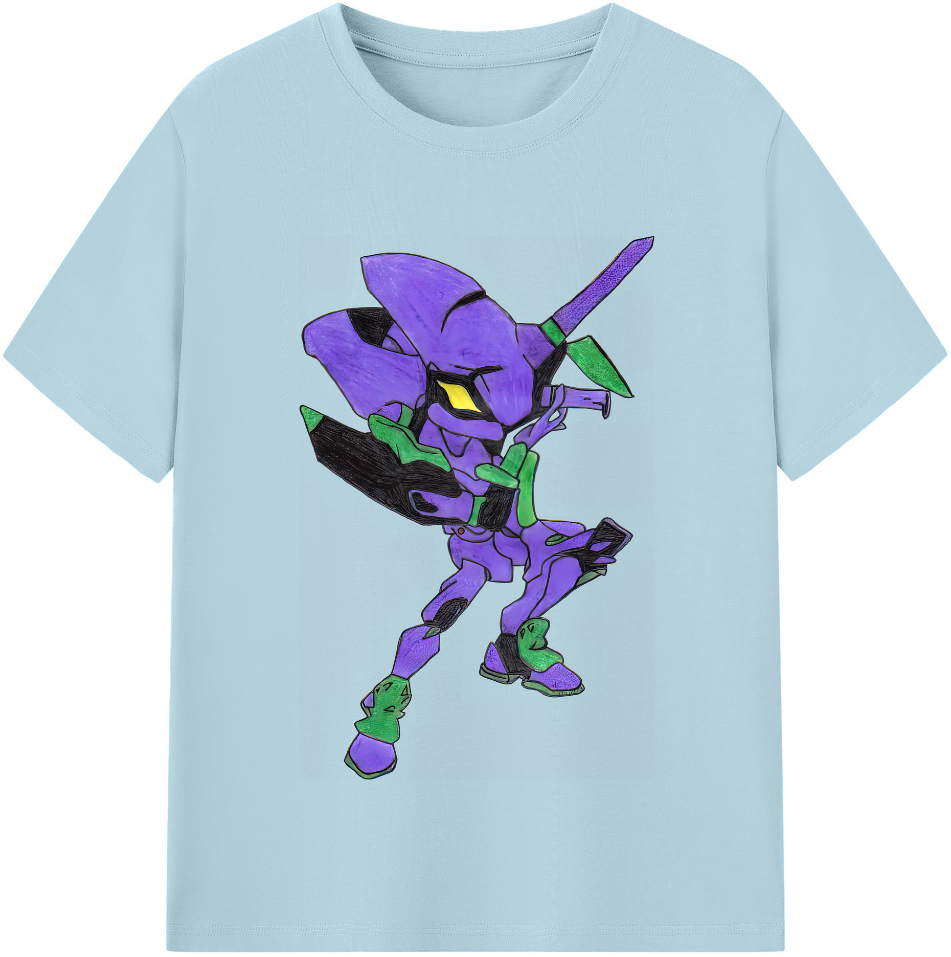 （画像用） EVA 新世紀エヴァンゲリオン 綿100％半袖Tシャツ（フロントプリント）